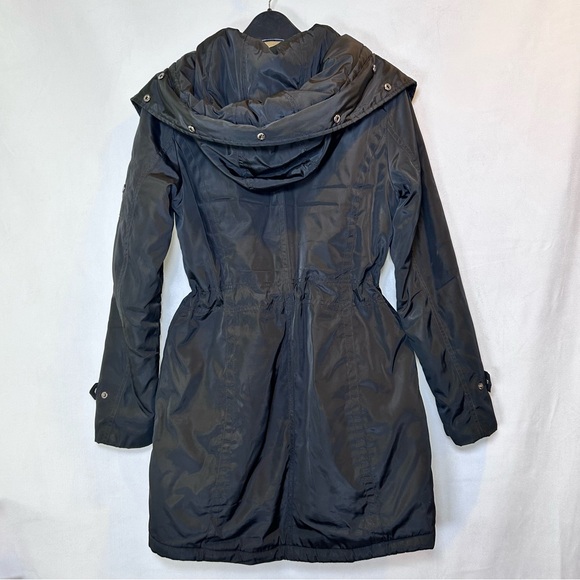Laundry by Shelli Segal Los Angeles Black Hooded Parka Jacket Winter Coat.  XS - Picture 6 of 13